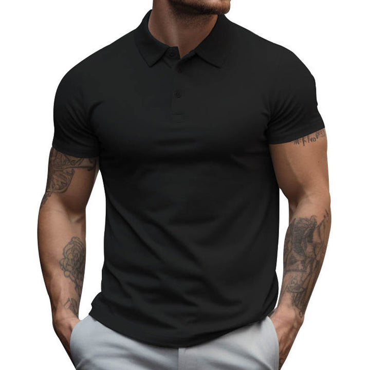 Slim fit poloshirt met korte mouwen voor heren