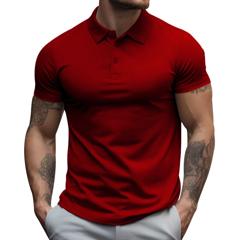 Slim fit poloshirt met korte mouwen voor heren