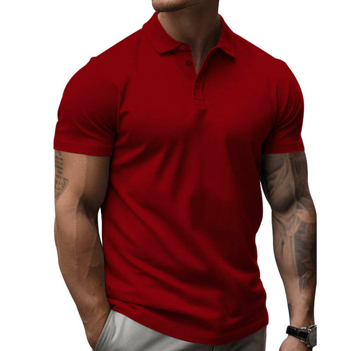 Slim fit poloshirt met korte mouwen voor heren