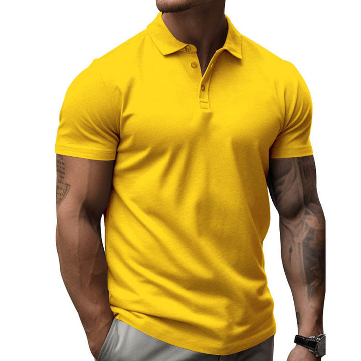 Slim fit poloshirt met korte mouwen voor heren