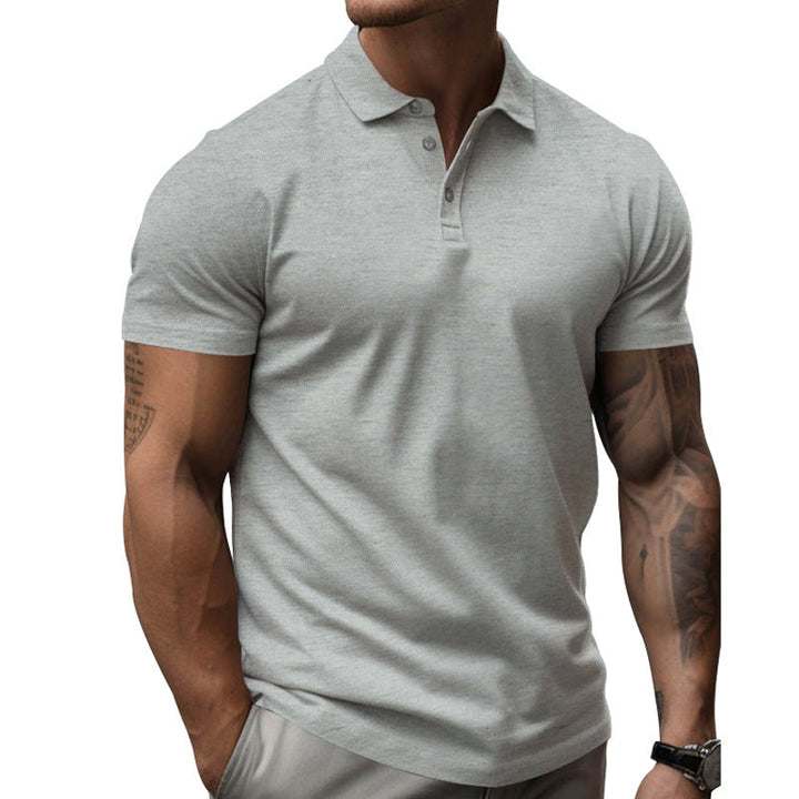 Slim fit poloshirt met korte mouwen voor heren