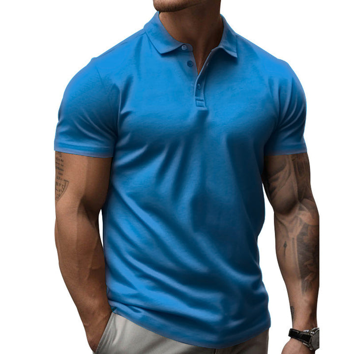 Slim fit poloshirt met korte mouwen voor heren