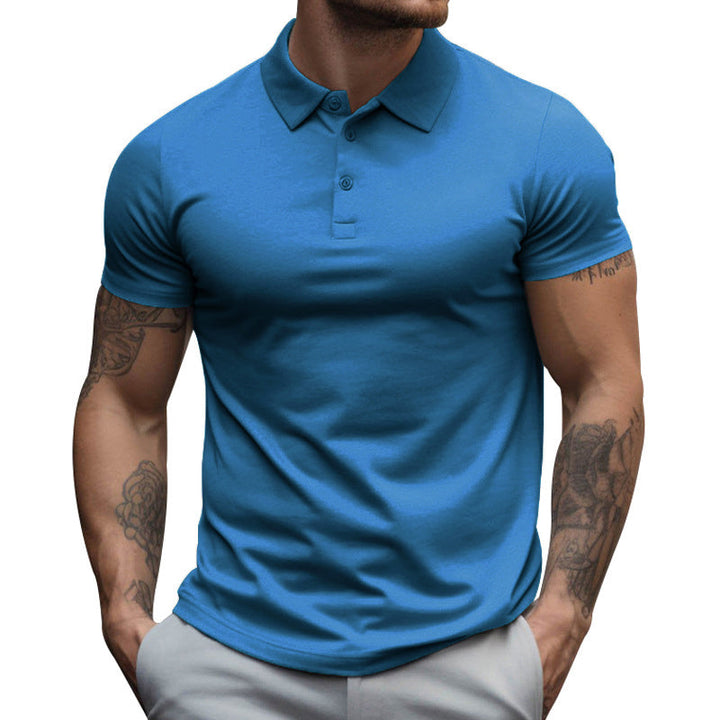 Slim fit poloshirt met korte mouwen voor heren