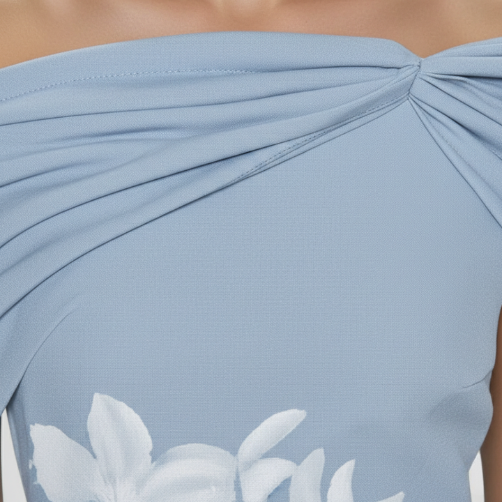 Midi-jurk voor dames met bloemenprint