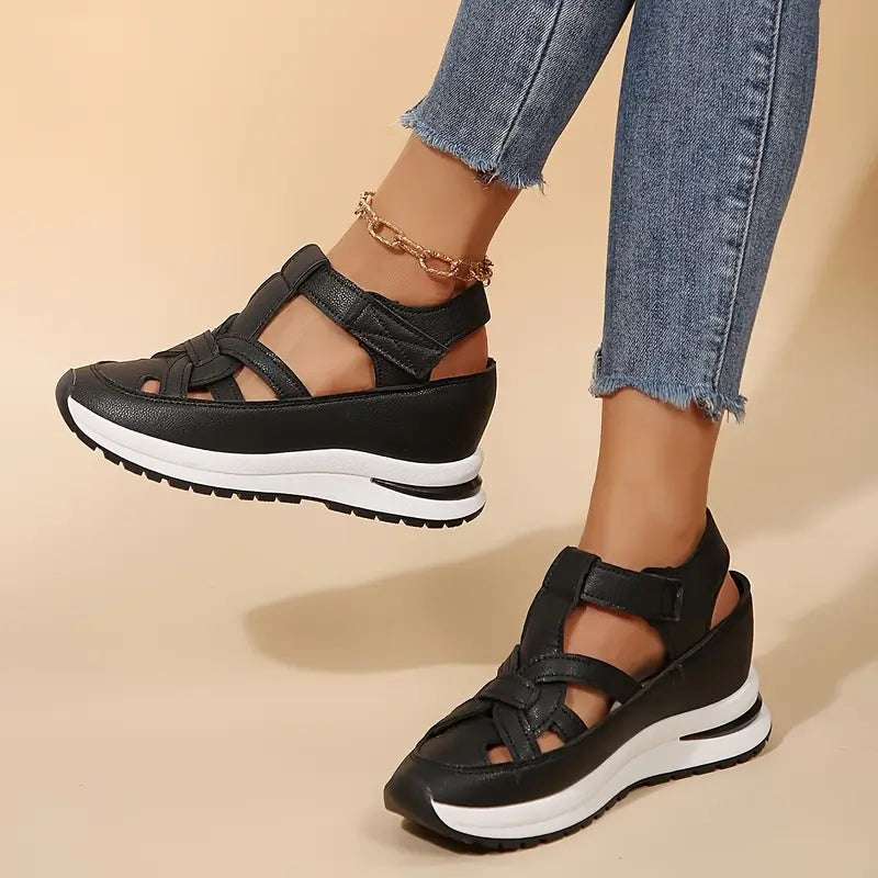 Gesloten sandalen voor dames met bandjes