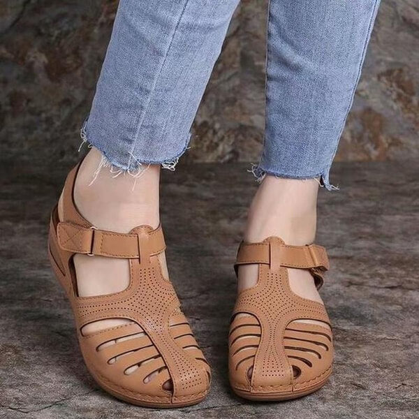 Instapsandalen met sleehak voor dames