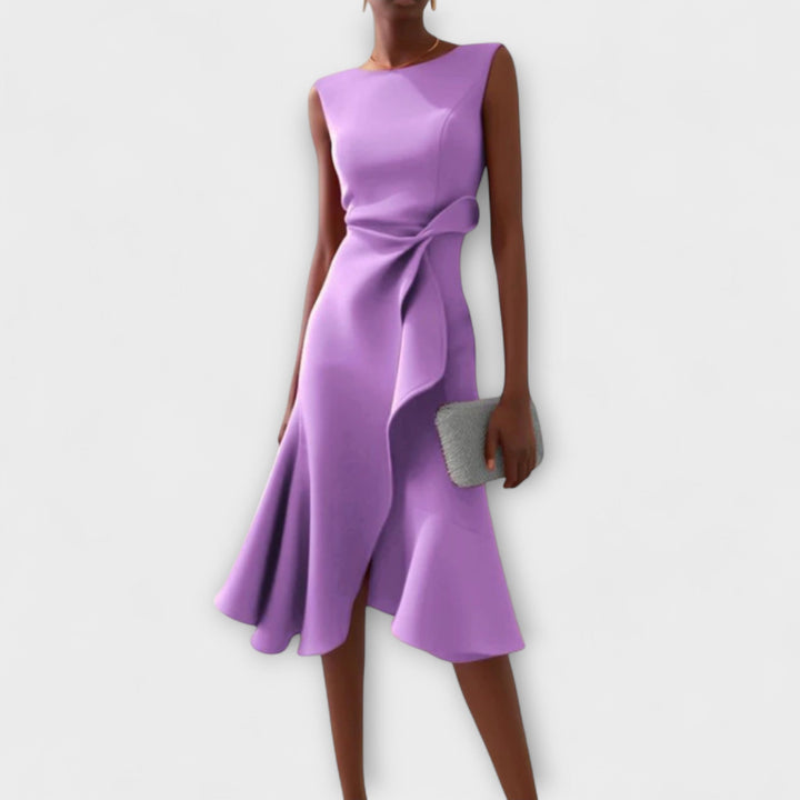 Asymmetrische midi-jurk voor dames