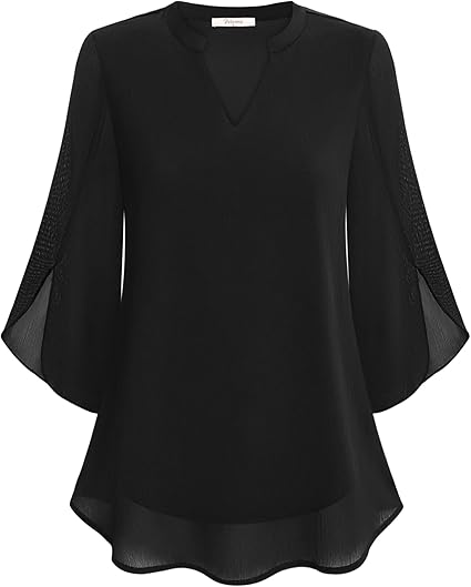 Casual elegante blouse met v-hals voor dames