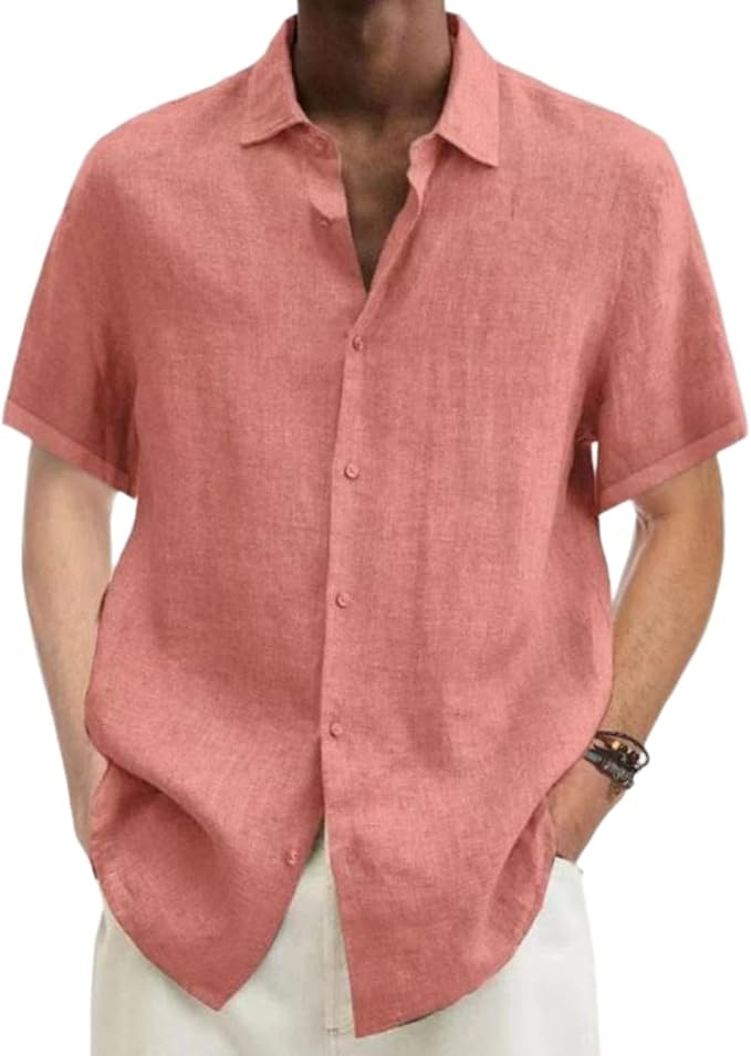Klassiek linnen zomerhemd voor heren