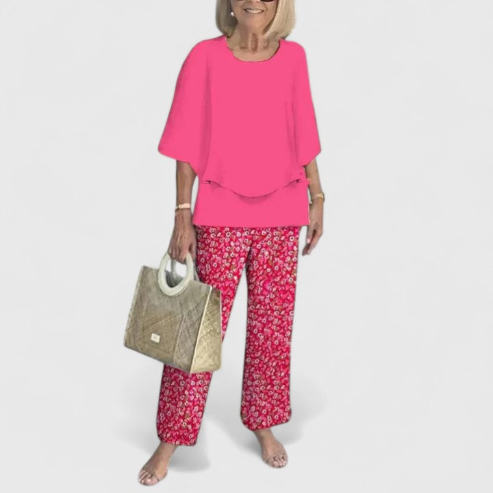 Elegante casual tweedelige set voor dames