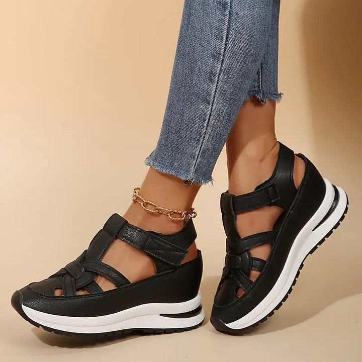 Gesloten sandalen voor dames met bandjes