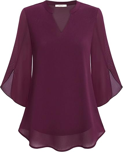 Casual elegante blouse met v-hals voor dames