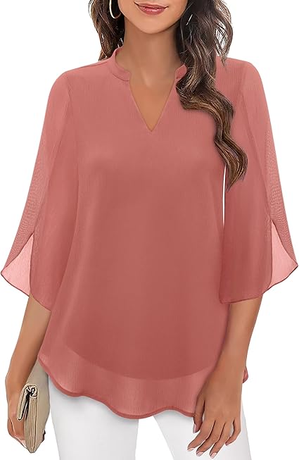 Casual elegante blouse met v-hals voor dames