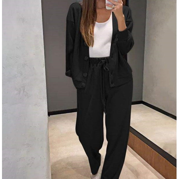 Luxe damesset van premium wol