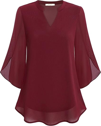 Casual elegante blouse met v-hals voor dames