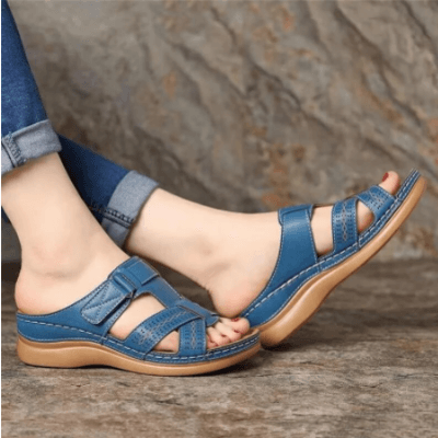 Instapsandalen met sleehak voor dames