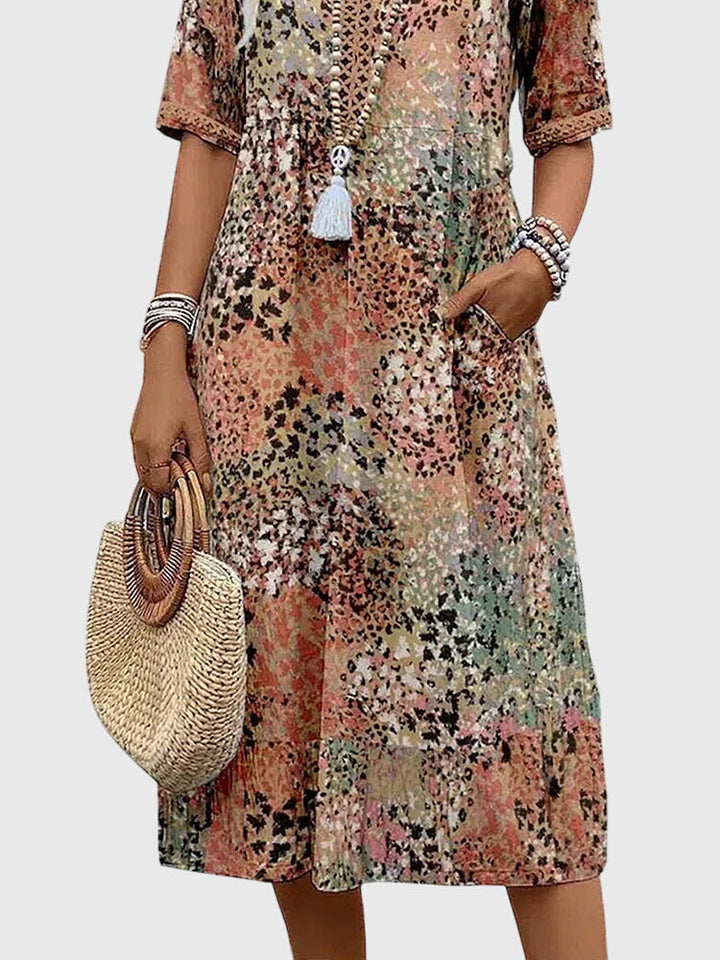 Elegante zomerjurk met bloemenprint voor dames