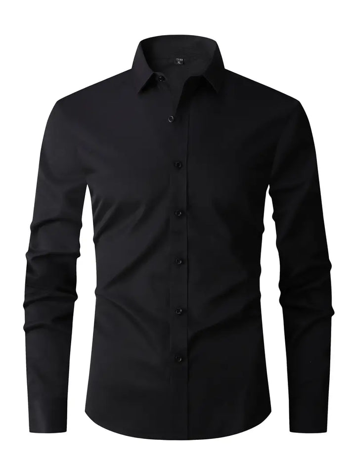Slim fit klassiek overhemd met knoopsluiting voor heren