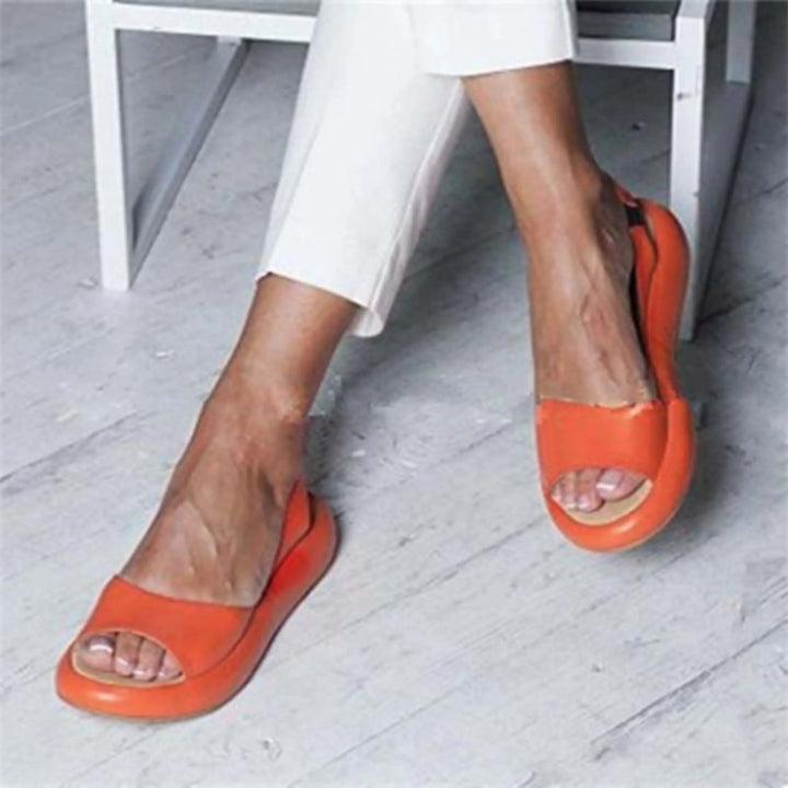 Instapsandalen voor dames met elastische band