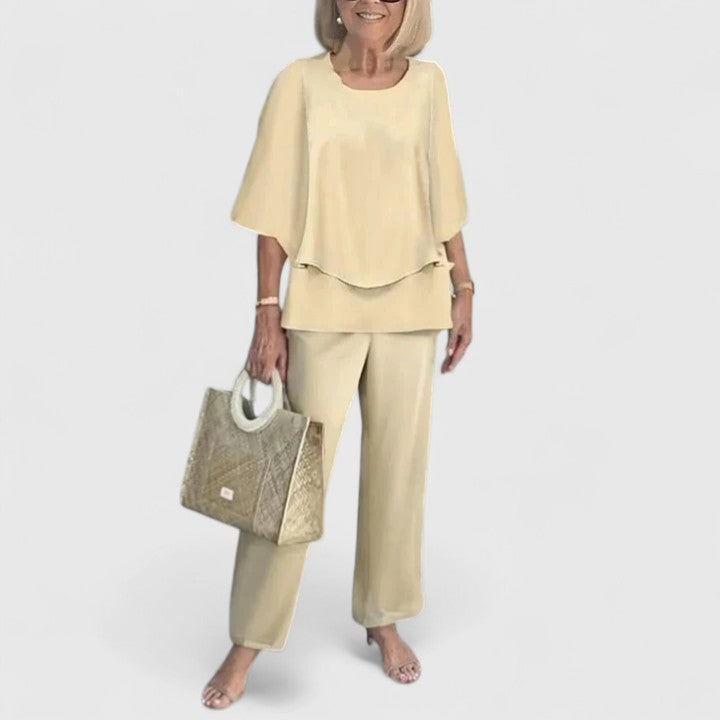 Elegante casual tweedelige set voor dames