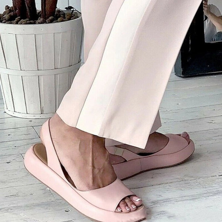 Instapsandalen voor dames met elastische band