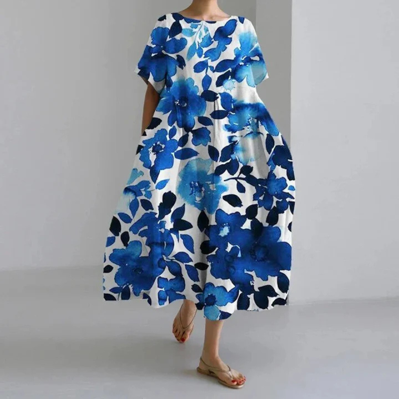 Maxi-jurk met bloemenprint voor dames in boho-stijl