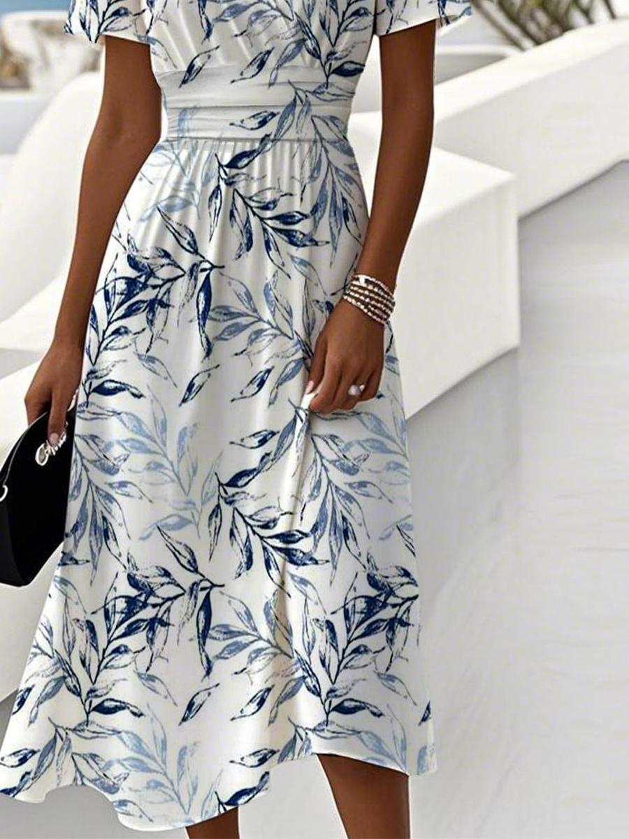 Zomerjurk met print, midi-lengte