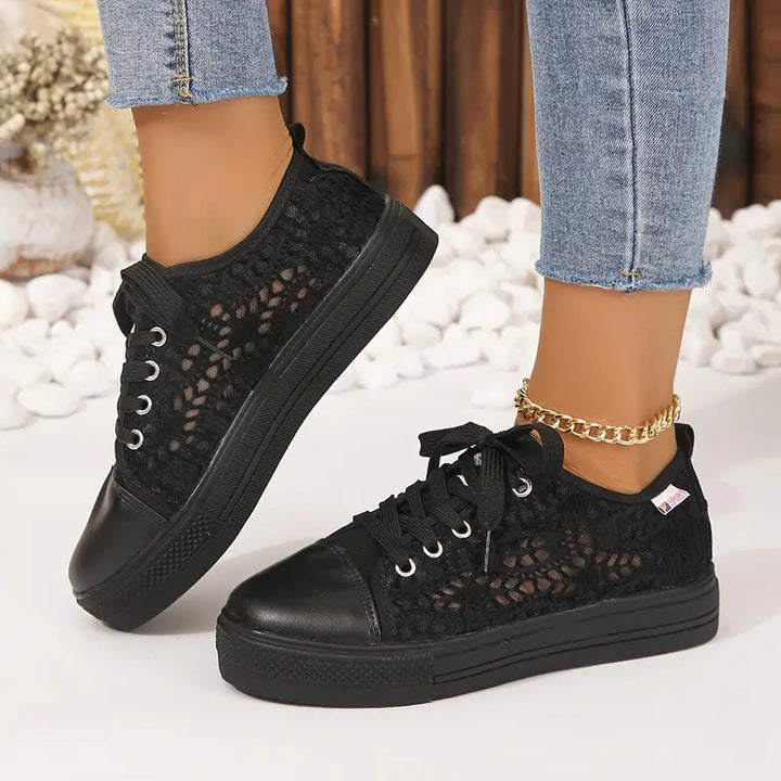 Minimalistische platform sneakers voor dames, zomer