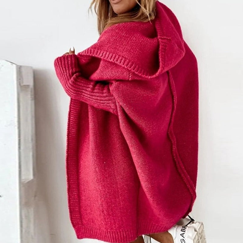 Oversized vest met capuchon voor dames