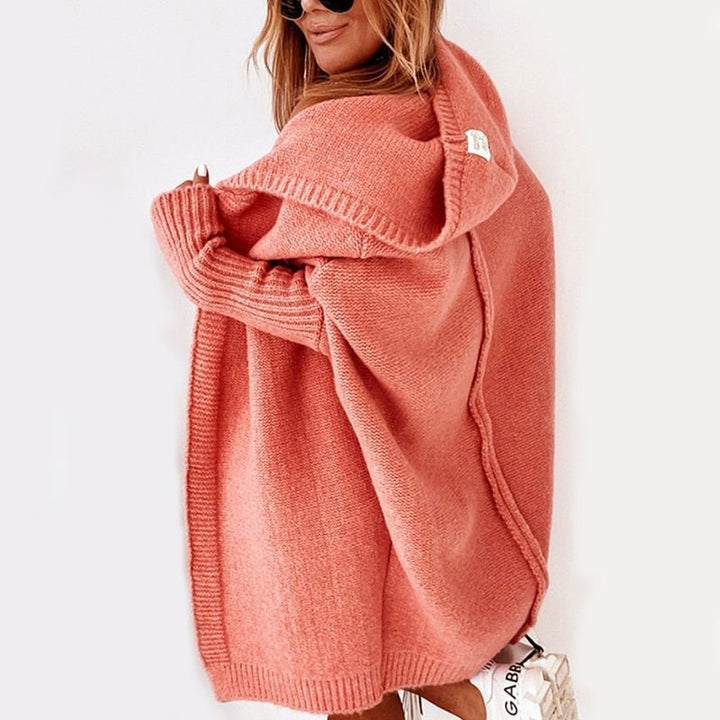 Oversized vest met capuchon voor dames