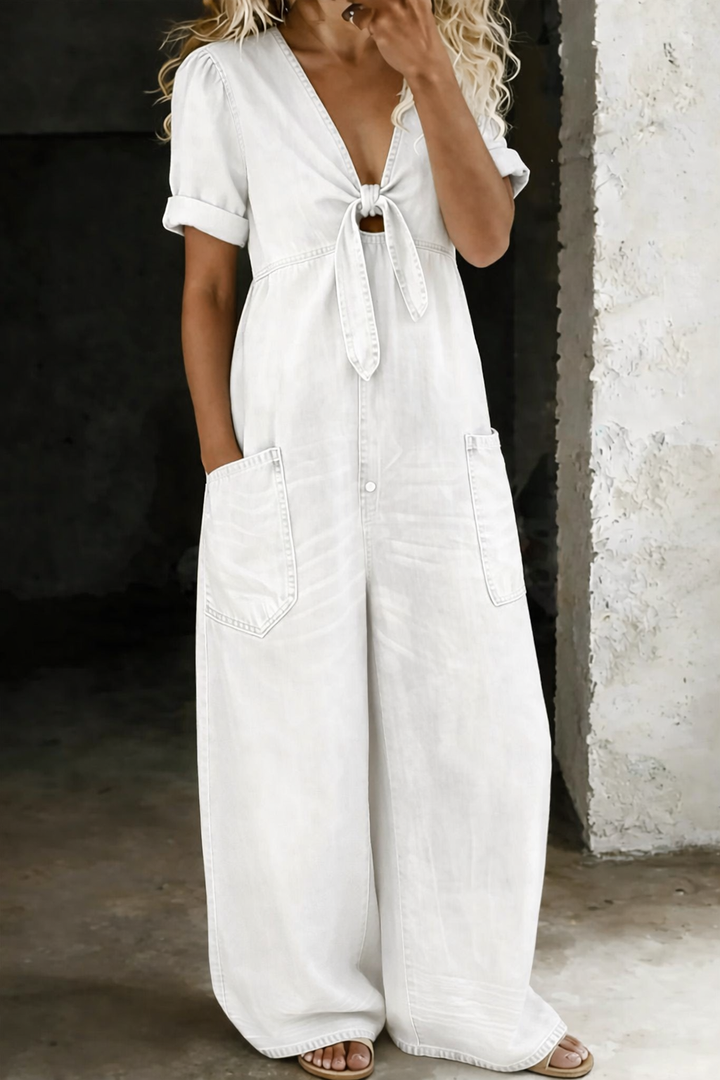 Jumpsuit met v-hals voor dames