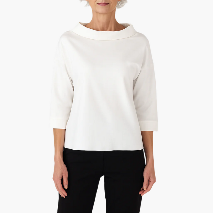 Damesblouse met opstaande kraag, elegant en casual