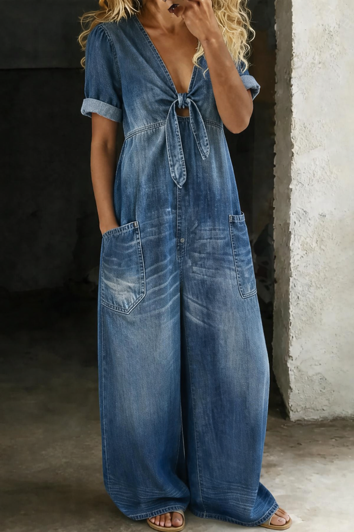 Jumpsuit met v-hals voor dames