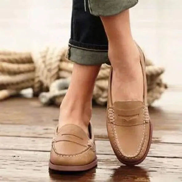 Penny loafer mocassins voor dames