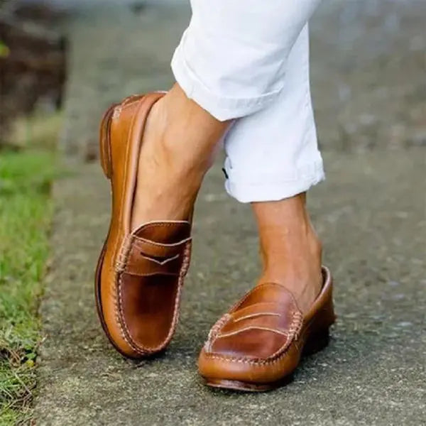 Penny loafer mocassins voor dames