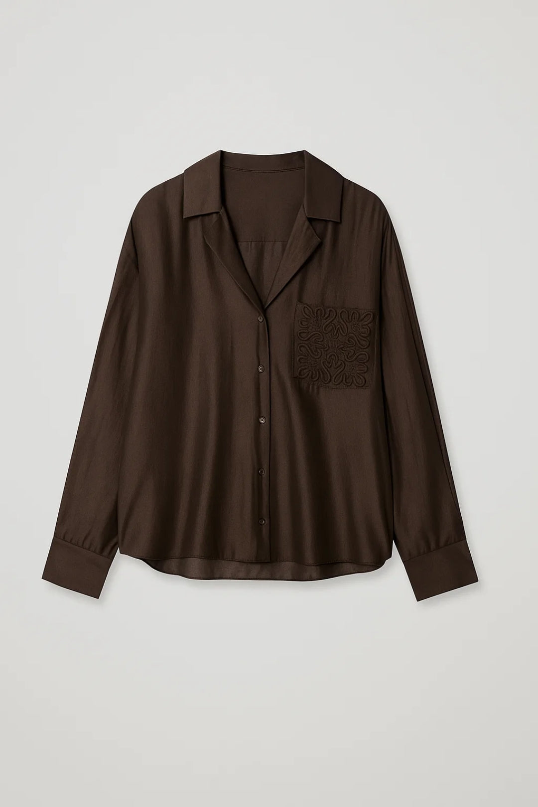 Minimalistische Blouse met Kraag en Relaxte Pasvorm