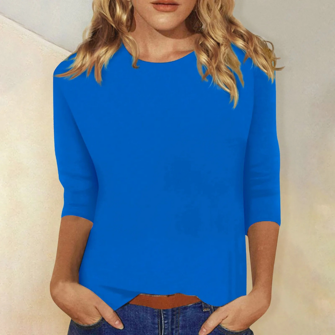Casual t-shirt met ronde hals voor dames