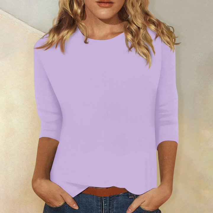 Casual t-shirt met ronde hals voor dames