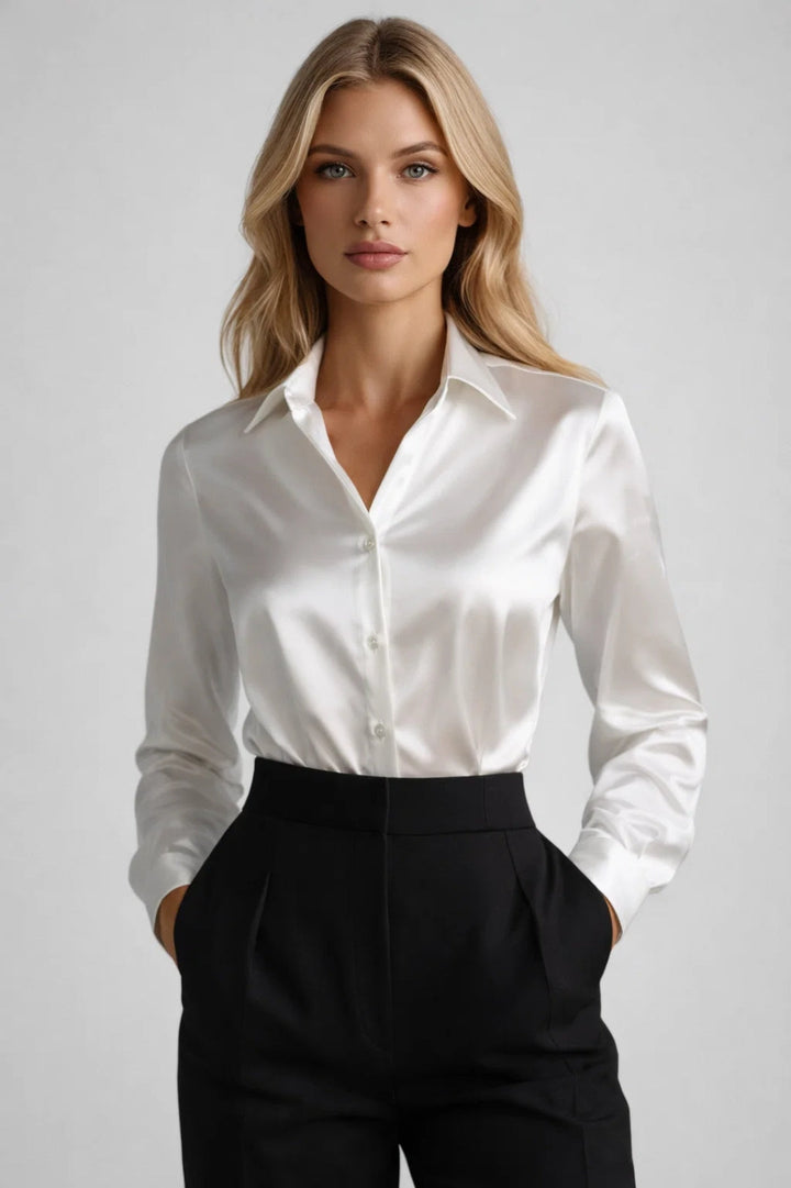 Elegante damestop met lange mouwen