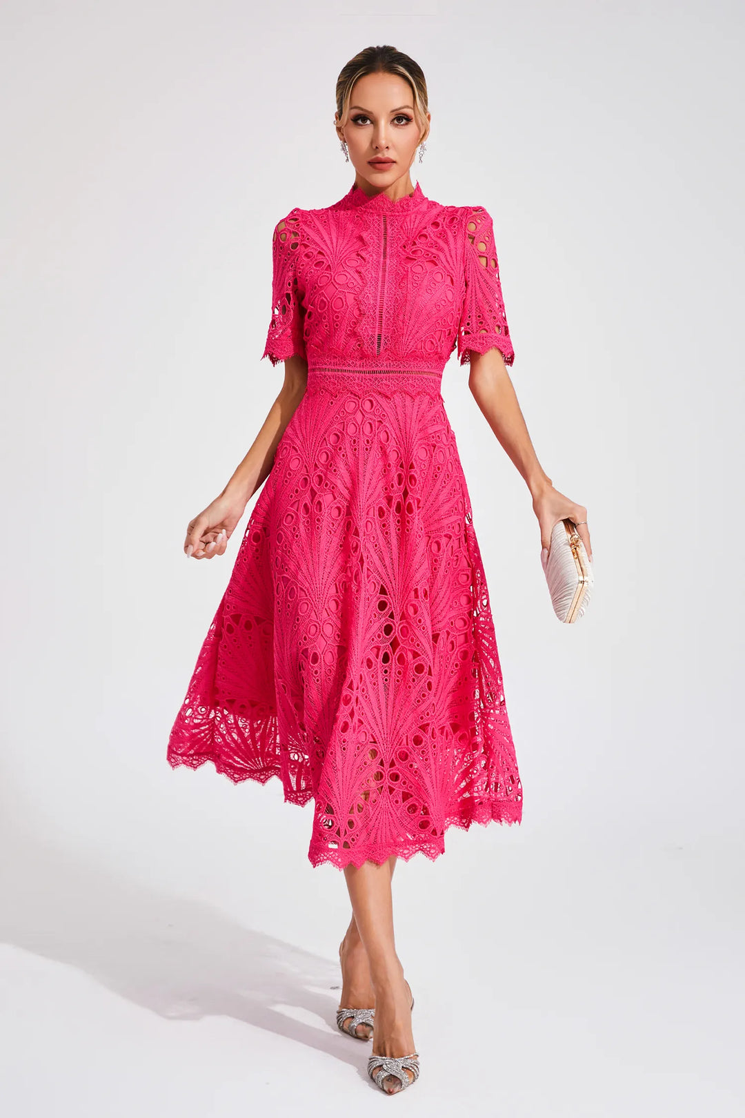 Elegante midi-jurk