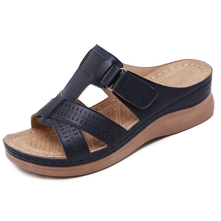 Instapsandalen met sleehak voor dames