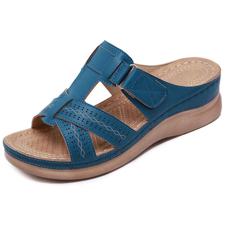 Instapsandalen met sleehak voor dames