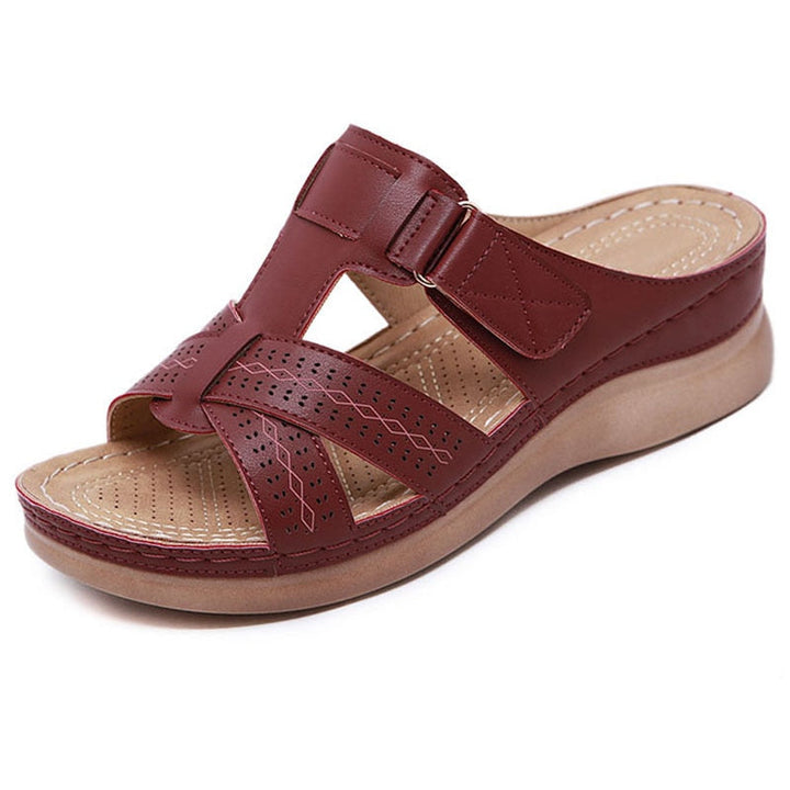 Instapsandalen met sleehak voor dames