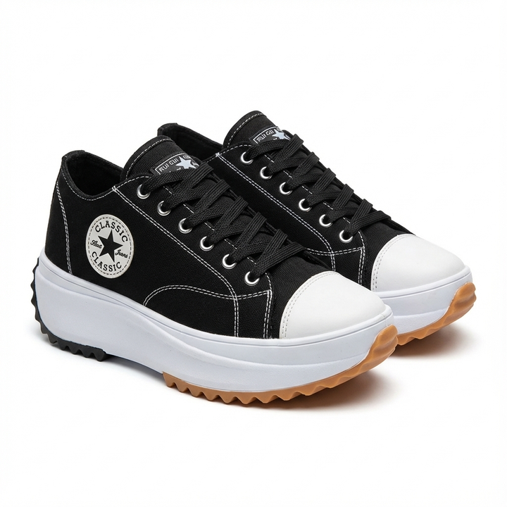 Casual platform sneakers met veters voor dames