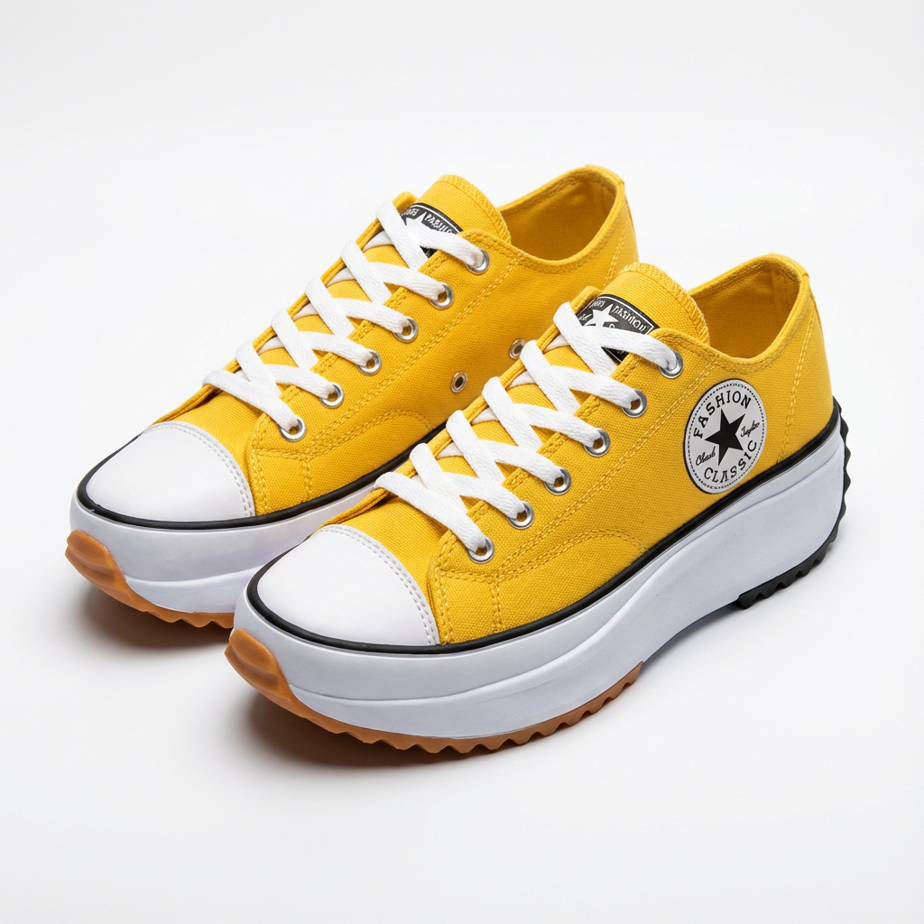Casual platform sneakers met veters voor dames