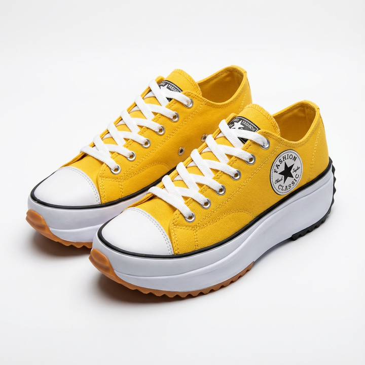 Casual platform sneakers met veters voor dames