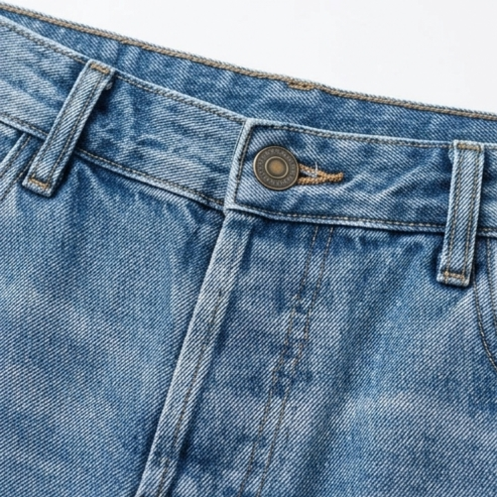 Rechte cropped jeans voor dames met franjes