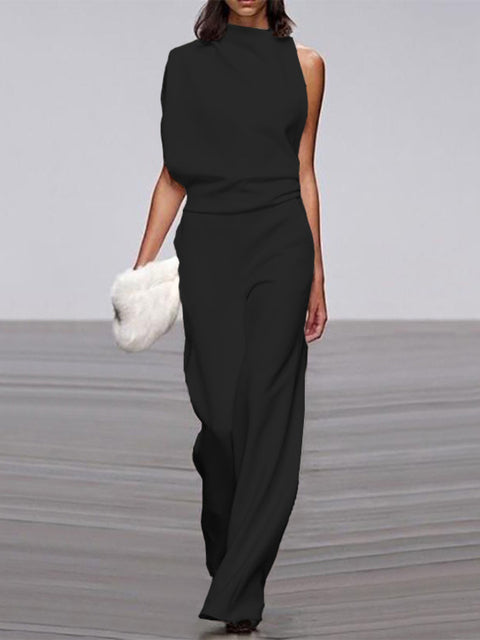 Damesjumpsuit met wijde pijpen