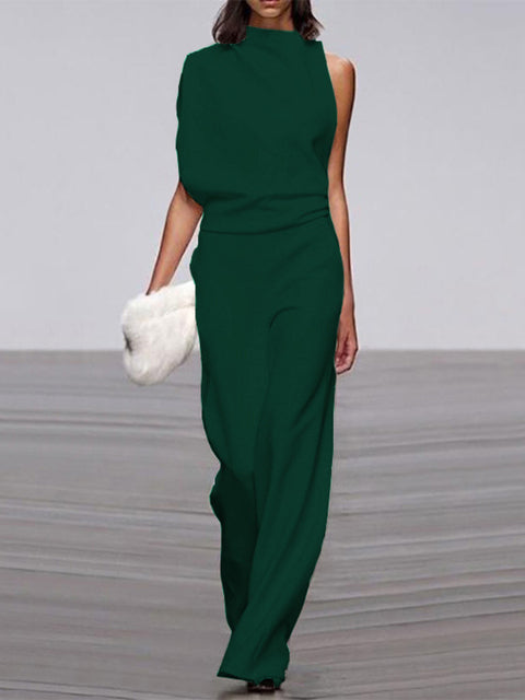 Damesjumpsuit met wijde pijpen
