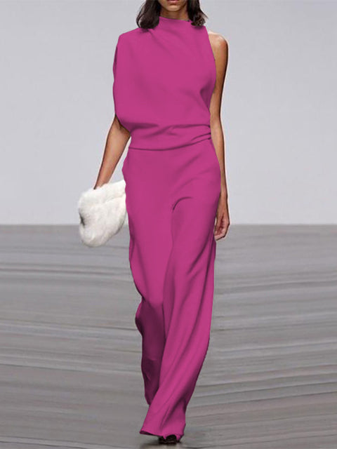 Damesjumpsuit met wijde pijpen